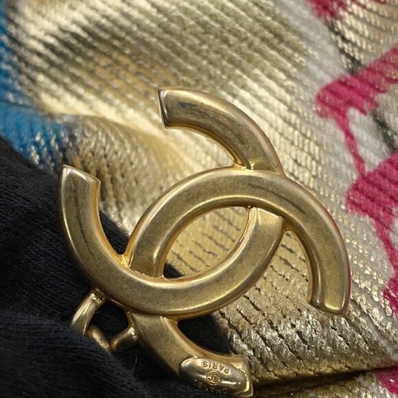 CHANEL CC Logo Graffiti Backpack Canvas/Leather Gold/Multicolor AS0867 - Picture 9 of 14